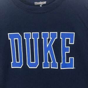 Duke T-Shirt‎ Collegiate Graphic Tee Blue Cotton Blend Dodger Men's Size Medium